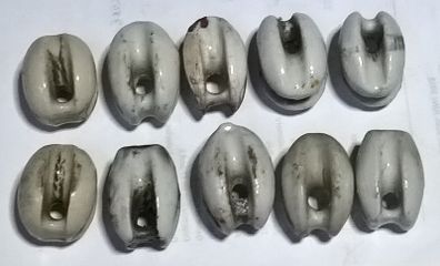 Small Porcelain Egg Insulators