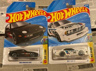 Hot Wheels 1983 Porsche 928S & BMW 635 CSi