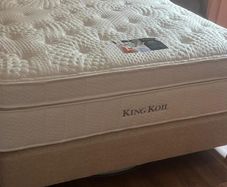 King coil king size bed and base