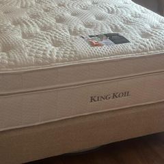 King coil king size bed and base