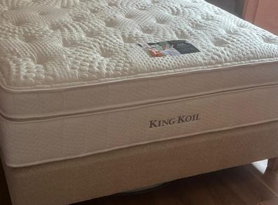 King coil king size bed and base