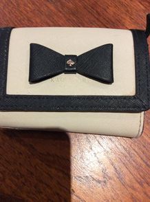 Kate Spade Coin , Credit / Bank Cards with Key Ring and with slot with clear plastic for ID