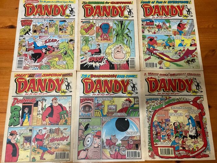 Comics: 'The Dandy' 1991,1993,1994 and 1995 (48 comics)