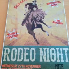 Original 'Rodeo Night' DU Players poster