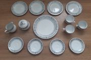 China Plates Cups Jug Sugar Bowl Set
