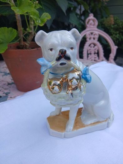 Antique German Pug Dog Ornament