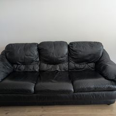 Black Leather 3 seat   1