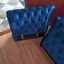 Royal Blue Chester Corner Suite. Incomplete. Image 6
