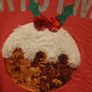 Girls christmas pudding sweater 6-7years Image 2
