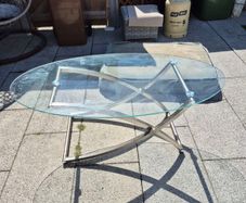 2x Glass coffee tables