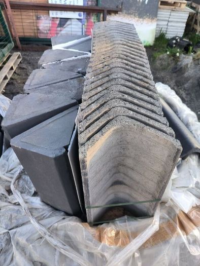 concrete ridge tiles grey