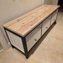 Wooden tv unit with glass top Image 9