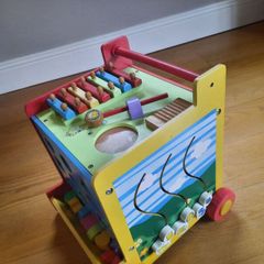 Wooden Activity Cube