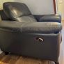 Leather Sofas - 3  + 2 seater, chair, footstool Image 2