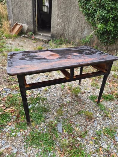 antique Victorian pine desk