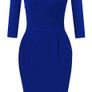 womens cobalt blue dress Image 2