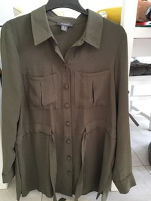 ladies Khaki green  jacket/ top size 14. Brand New