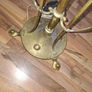 Antique Victorian Art Nouveau Brass Telescopic Floor Lamp Adjustable Standard Light Image 10