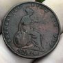 1854 Halfpenny Victoria Image 2