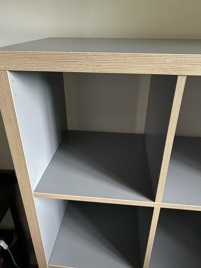 Grey IKEA Kallax Unit