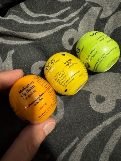 Vintage EOS Lip Balm Bundle x3 - Rare Sealed Collector's Items