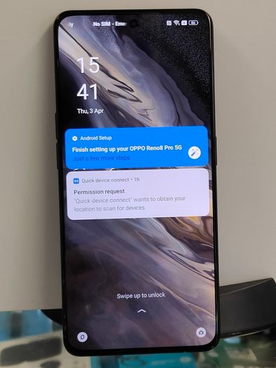 Oppo Reno 8 PRO 5G Dual SIM 256GB Glazed Black Android Smartphone Like New.