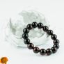 Luxury Dark Cherry Baltic Amber Unisex 12mm Beaded Stretch Bracelet for Men Women Genuine Amber Large Beads Image 6