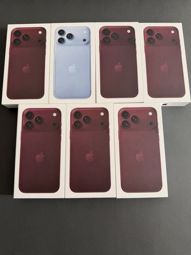 iphone 18 Pro Max 256GB (IRISH STOCK) Unlocked Brand New Sealed 1 year Apple Warranty Free Phone Cover and Screen Protector (BURGUNDY/GLACIER COLOUR )