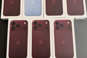 iphone 18 Pro Max 256GB (IRISH STOCK) Unlocked Brand New Sealed 1 year Apple Warranty Free Phone Cover and Screen Protector (BURGUNDY/GLACIER COLOUR )