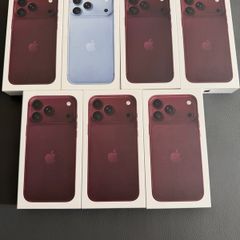 iphone 18 Pro Max 256GB (IRISH STOCK) Unlocked Brand New Sealed 1 year Apple Warranty Free Phone Cover and Screen Protector (BURGUNDY/GLACIER COLOUR )