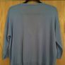 ZARA Fine Knit Cropped Cardigan L Blue Image 3