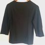 Black Dawson Cashmere Company, Scoop Neck Jumper, 3/4 sleeve, Size M Image 4