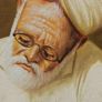 Original framed painting of a Pakistani man at a potter's wheel, D18 Image 5