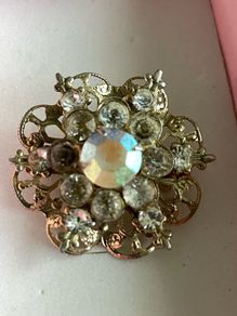 Brooch  Aurora Borealis Rhinestone