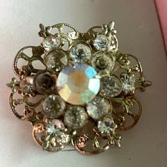 Brooch  Aurora Borealis Rhinestone