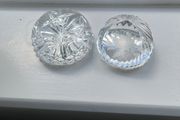 2 Crystal Paperweights Stuart's &amp; other similar to Waterford