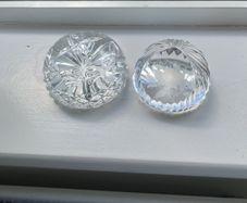 2 Crystal Paperweights Stuart's & other similar to Waterford