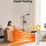 1800W Electric Heater, Portable Ceramic Space Heater with ECO Mode, Small Energy Efficient Room Heater 70Oscillation, Remote Control, Quiet Fan Heater, Overheat & Tipping Protection Image 2