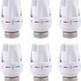 6 Pcs Thermostatic Radiator Valve, M30 x 1.5 Radiator Valve Replacement Head, Thermostatic Radiator Head, Standard Thermostat Head Radiator for Home and Office, for All Manufacturers, White Image 2