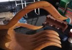 Wooden novelty wine bottle holder