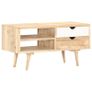 TV Cabinet 90x35x45 cm Solid Mango Wood Image 10
