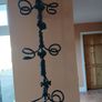 Heavy Duty Vintage Wrought Iron Six Bottle Wall Hanging Wine Rack Image 3