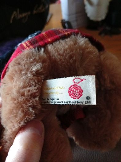 Keel Toys Scottish Piper Bear plush toy