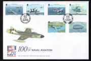 2009 Isle of Man Centenary of Naval Aviation 100 Years of Naval Aviation Commemorative Stamps First Day Cover (FDC)