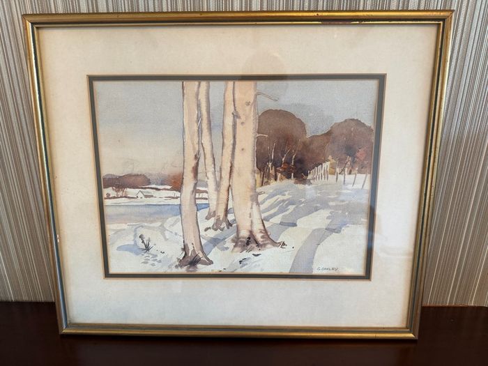 G. Oakley. 4 Original Watercolours. Framed. Irish Artist. Rural Scenes.