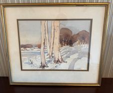 G. Oakley. 4 Original Watercolours. Framed. Irish Artist. Rural Scenes.