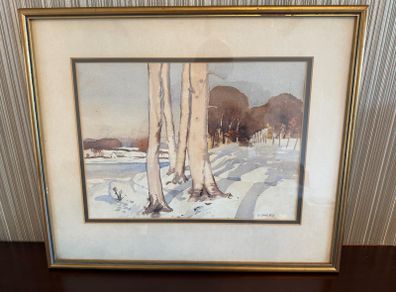 G. Oakley. 4 Original Watercolours. Framed. Irish Artist. Rural Scenes.