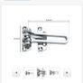 door latch - polished chrome - brand new never used Image 6