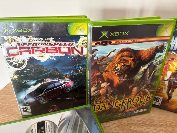 x14 original Xbox games, incl. Need for Speed, Mercenaries, and Prince of Persia