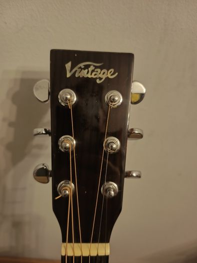 Vintage electro-acoustic guitar
